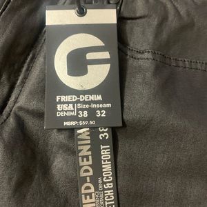 Fried Denim Pleather Pants